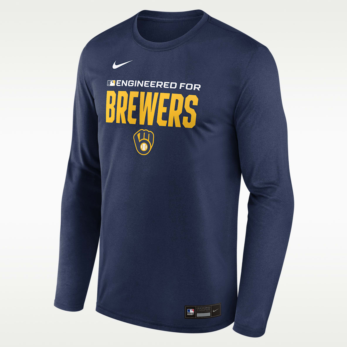Milwaukee Brewers Authentic Collection Team Issue Men's Nike Dri-FIT MLB Long-Sleeve T-Shirt