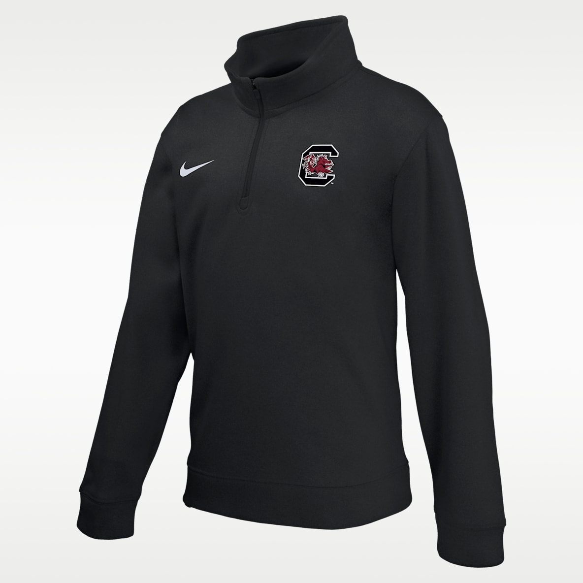 Nike College (South Carolina Gamecocks) Playera con cierre de 1/4 Therma-FIT para niños