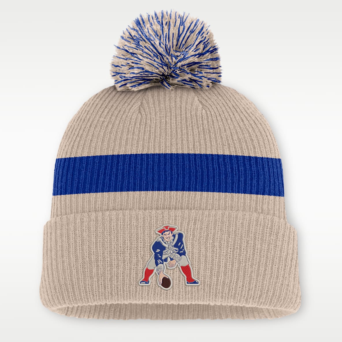 New England Patriots Rewind Peak Men's Nike NFL Cuffed Pom Beanie