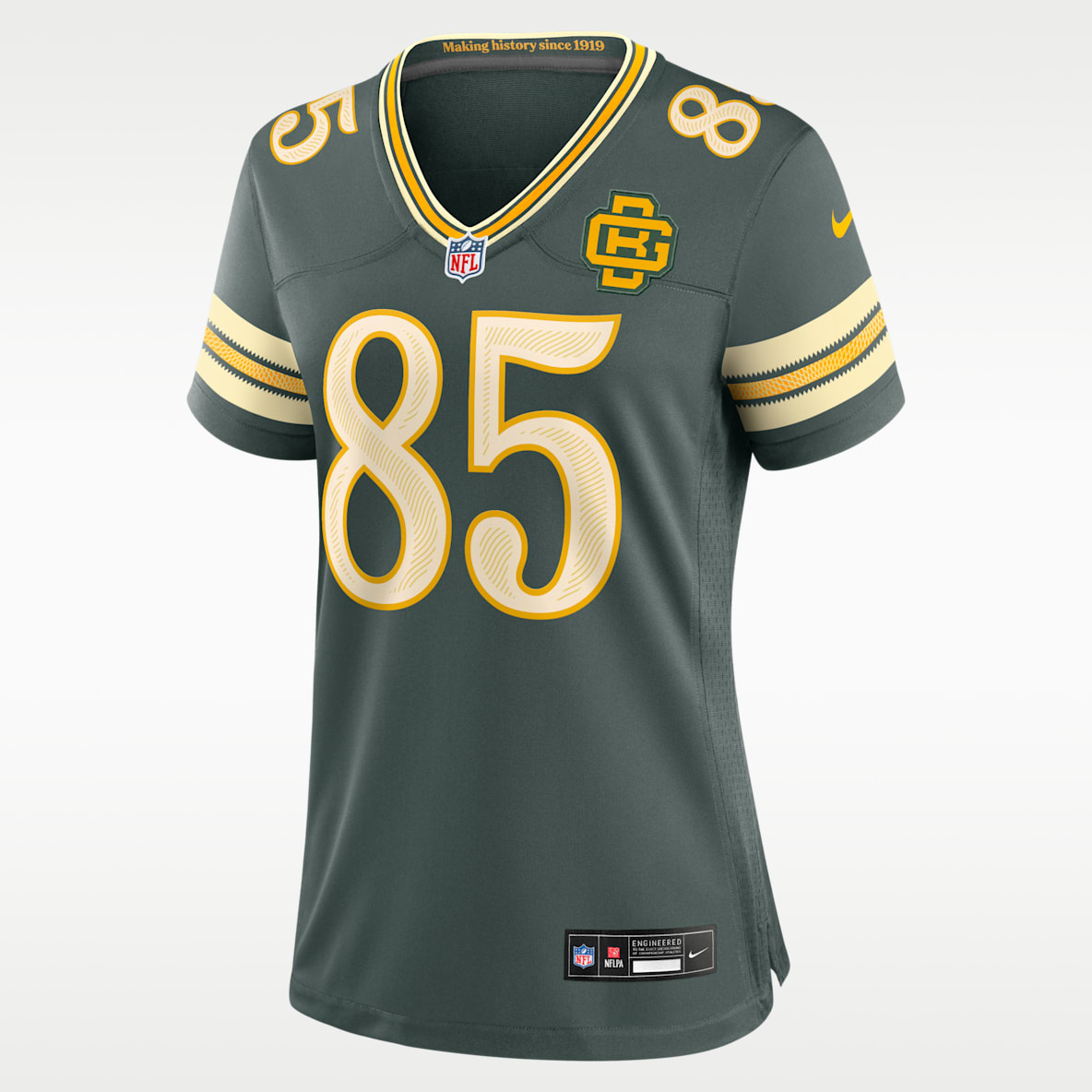 Tucker Kraft Green Bay Packers Rivalries Collection Women's Nike NFL Game Jersey