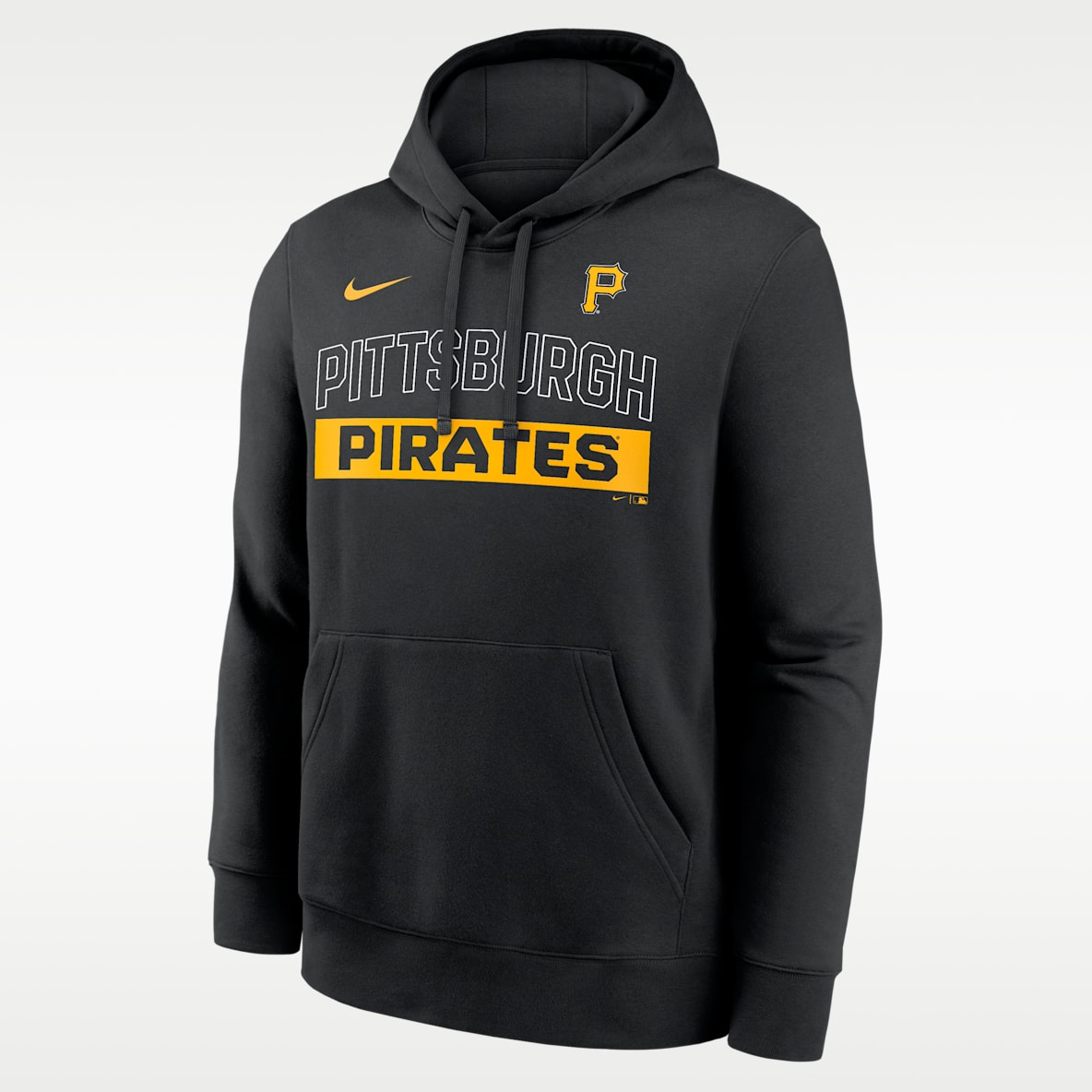 Pittsburgh Pirates Club Sudadera con gorro sin cierre Nike de la MLB para hombre
