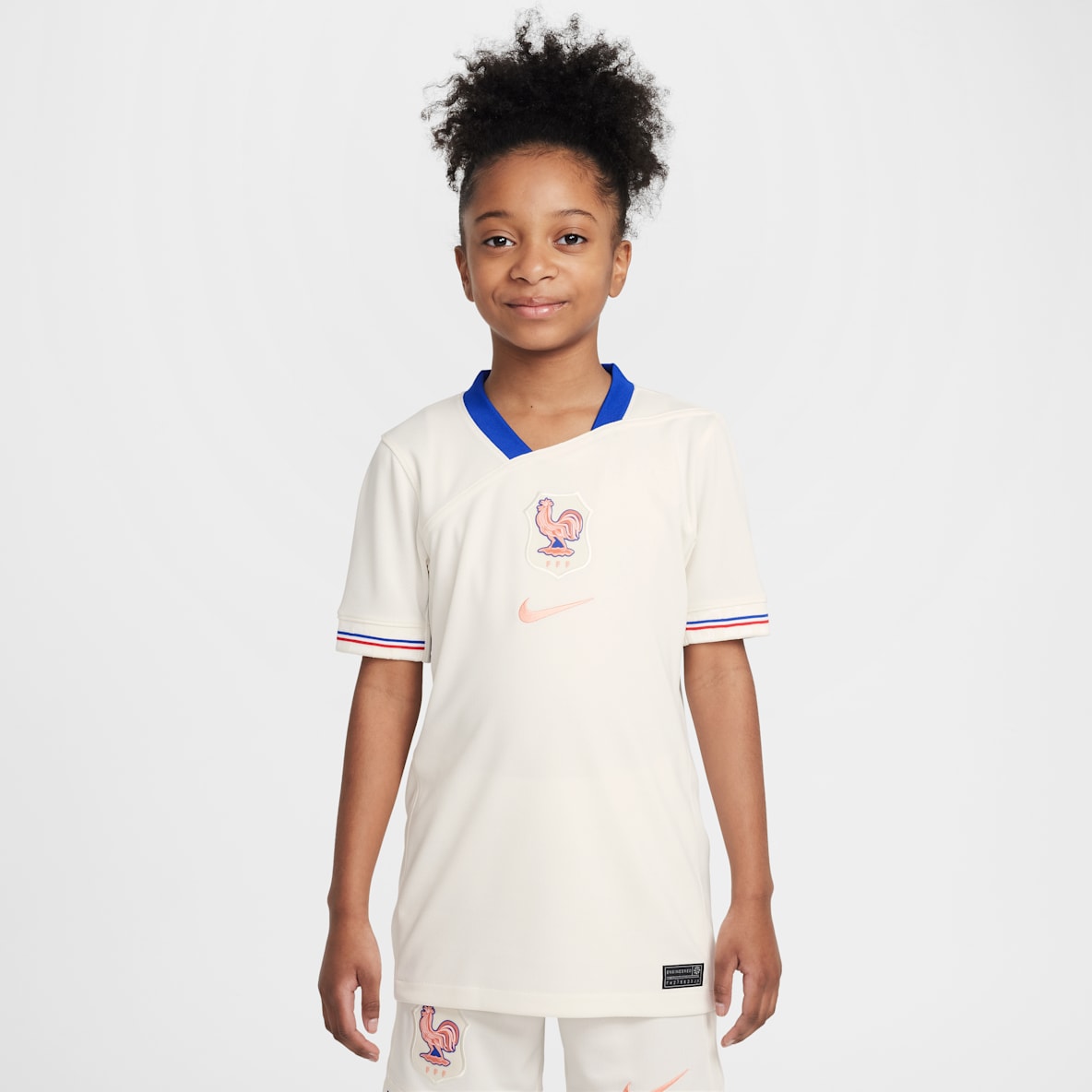 FFF 2025 Stadium Away (Women's Team) Big Kids' Nike Dri-FIT Soccer Replica Jersey