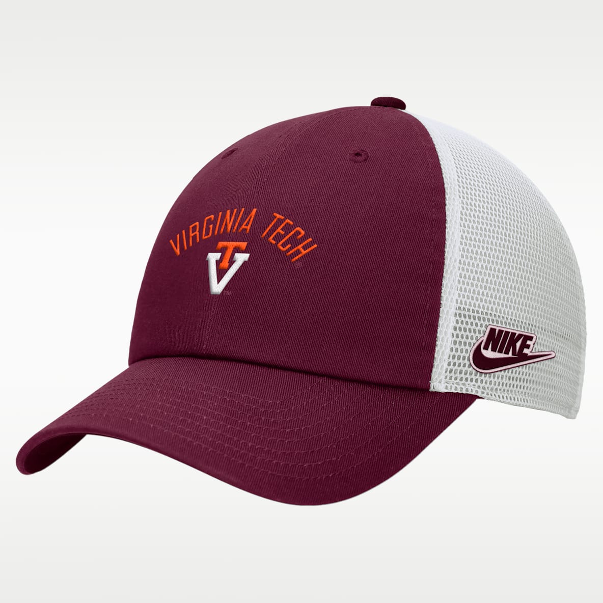 Nike College (Virginia Tech) Unstructured Trucker Cap
