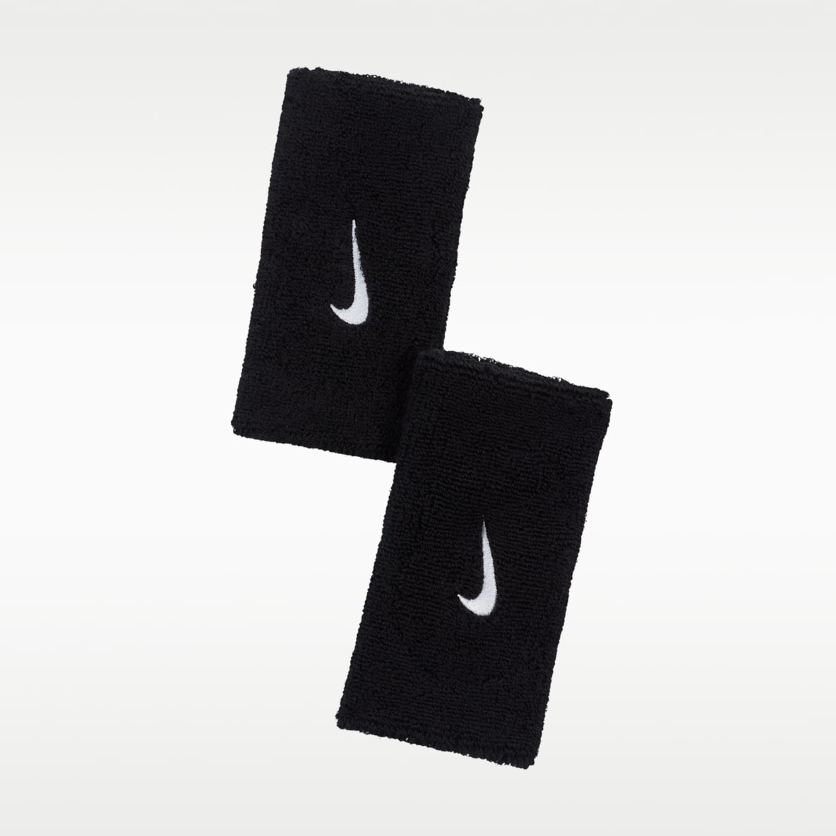 Nike Swoosh Muñequeras 2.0 de doble ancho (paquete de 2)
