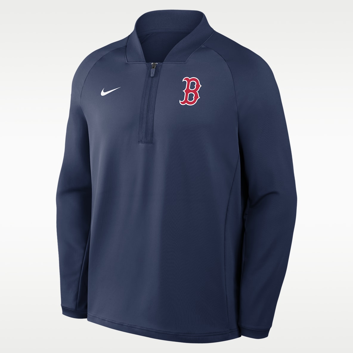 Boston Red Sox Authentic Collection Playera de manga larga Nike Dri-FIT de la MLB de medio cierre para hombre
