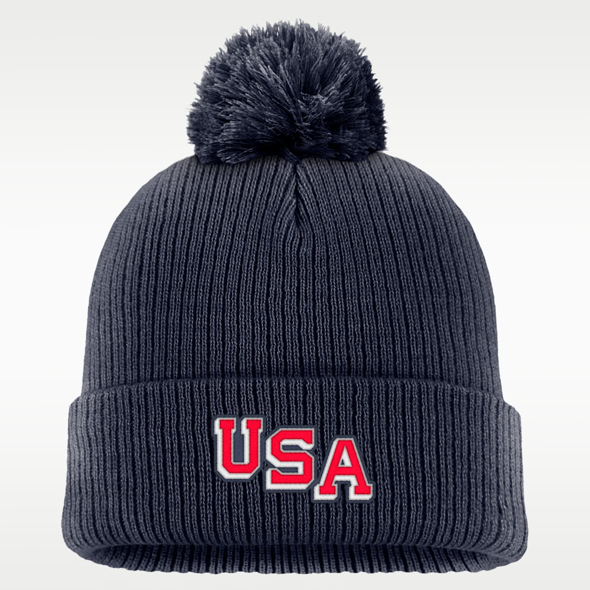 Nike USA Olympic Team 2026 Peak Solid Pom Beanie
