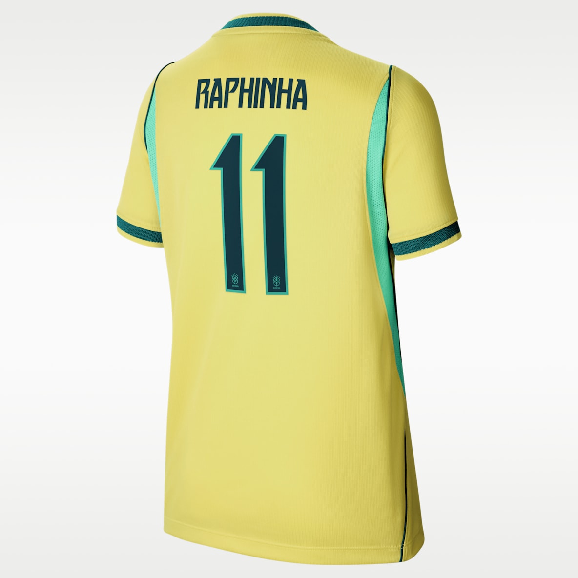 Raphinha Brazil National Team 2026 Stadium Home Big Kids' Nike Dri-FIT Soccer Jersey