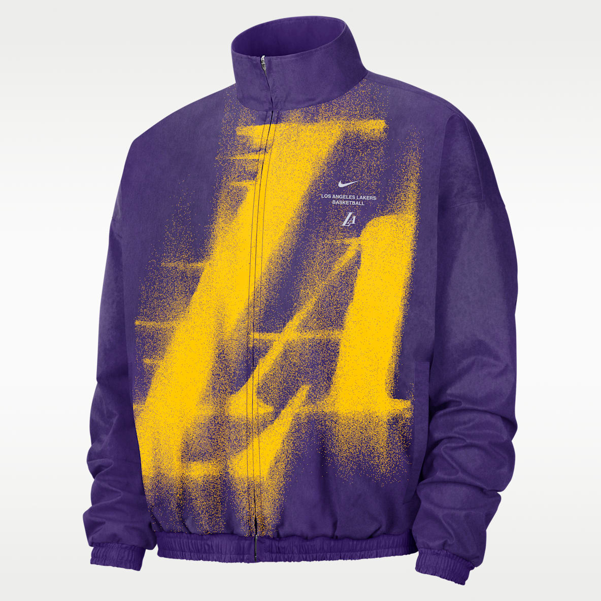 Nike Standard Issue Los Angeles Lakers Chamarra de básquetbol de tejido Woven para hombre