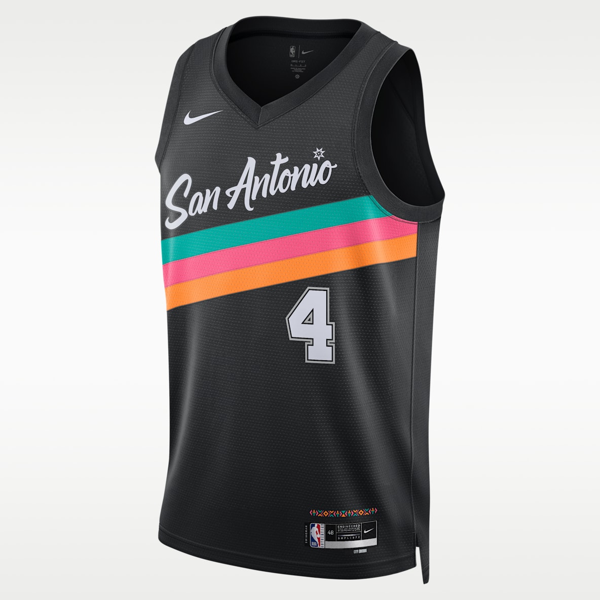 De'Aaron Fox San Antonio Spurs City Edition Men's Nike NBA Swingman Jersey