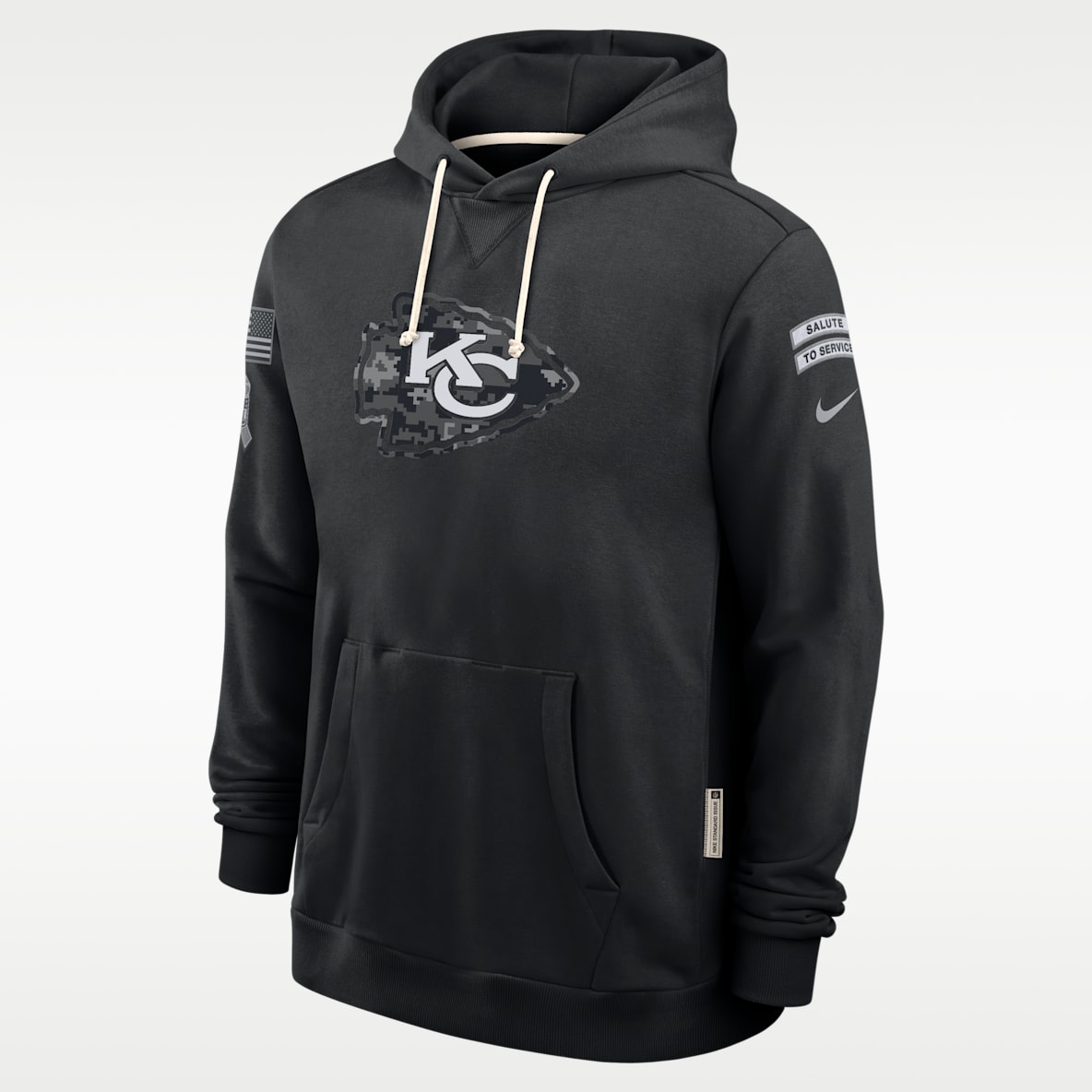 Kansas City Chiefs Salute to Service Sideline Sudadera con gorro sin cierre Nike Dri-FIT de la NFL para hombre