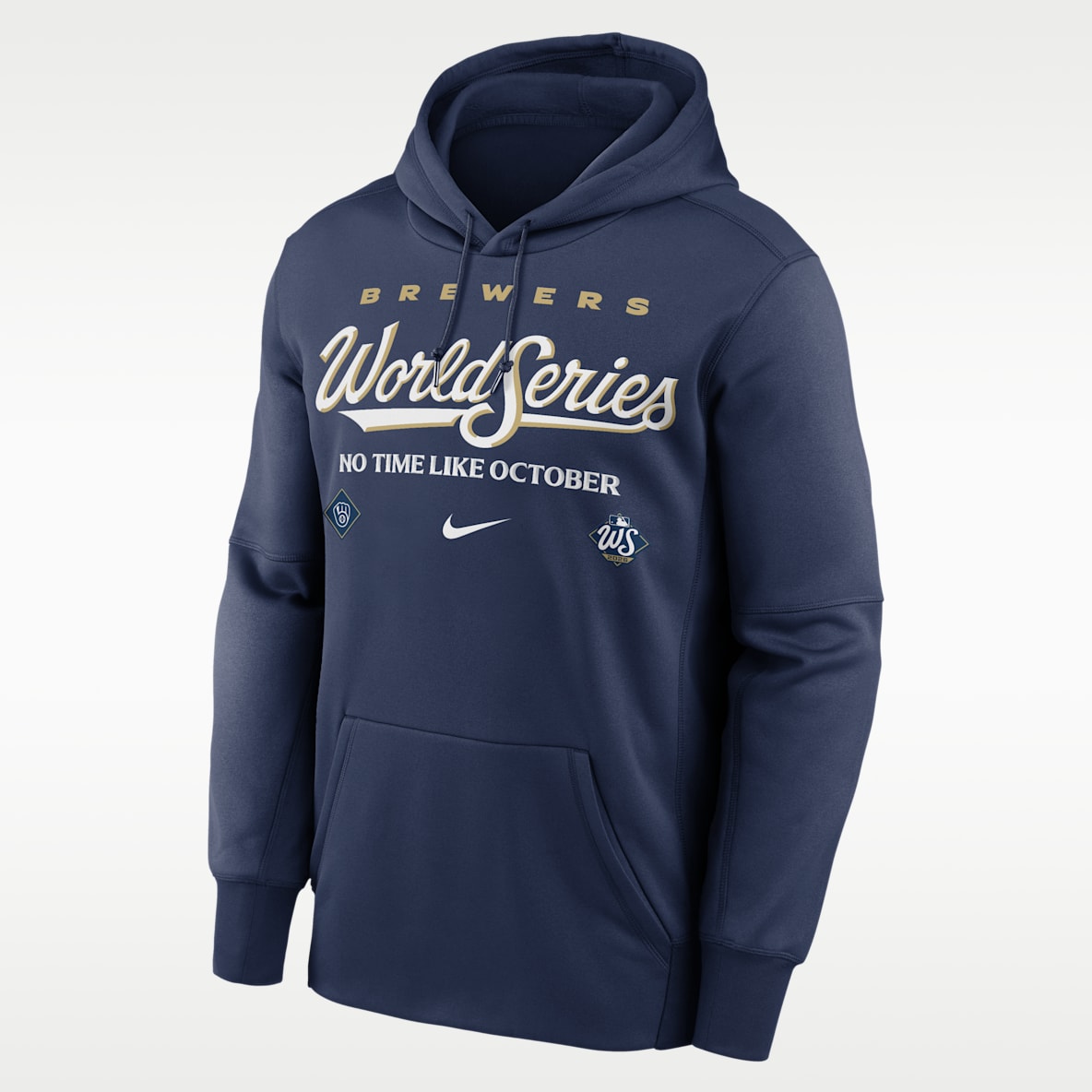 Milwaukee Brewers 2026 World Series Participant Authentic Collection Men's Nike Therma-FIT MLB Pullover Hoodie