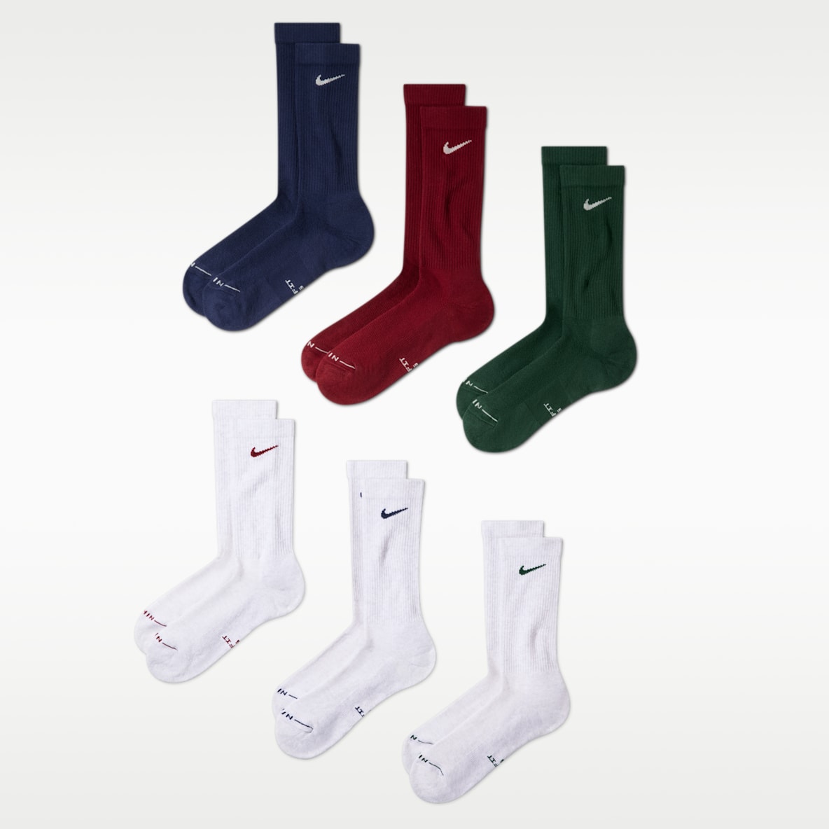Nike Everyday Elevated Crew Socks (6 Pairs)