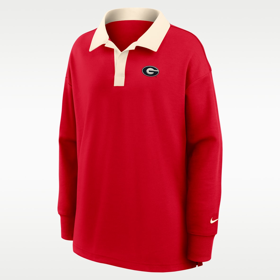 Georgia Academic Women's Nike Dri-FIT Oversized Long-Sleeve Polo