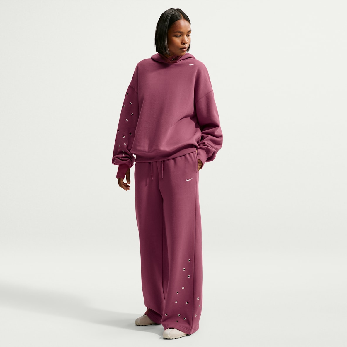 Nike Studio Fleece Medium Weight Pantalon ample taille mi-haute pour femme