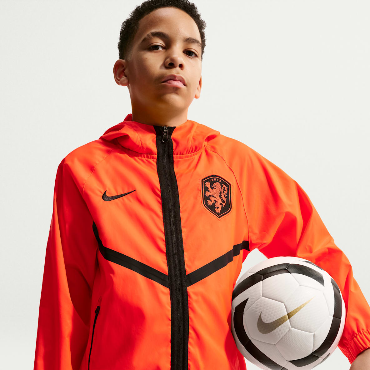 Netherlands Big Kids' Nike Dri-FIT Soccer Anthem Jacket