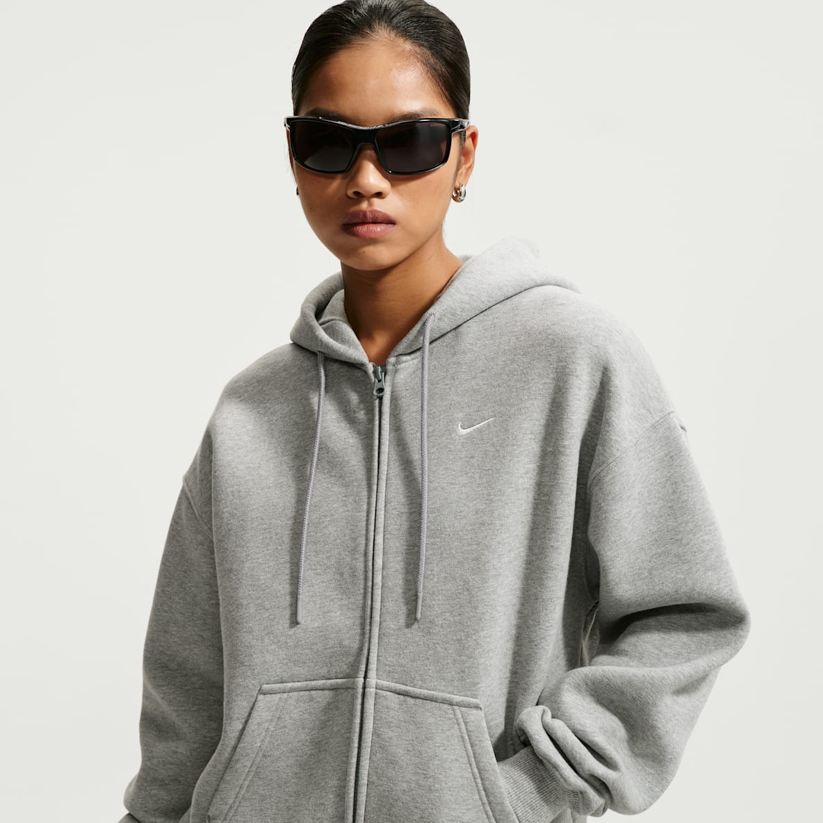 Nike Studio Fleece Medium Weight Women's Oversized Full-Zip Hoodie