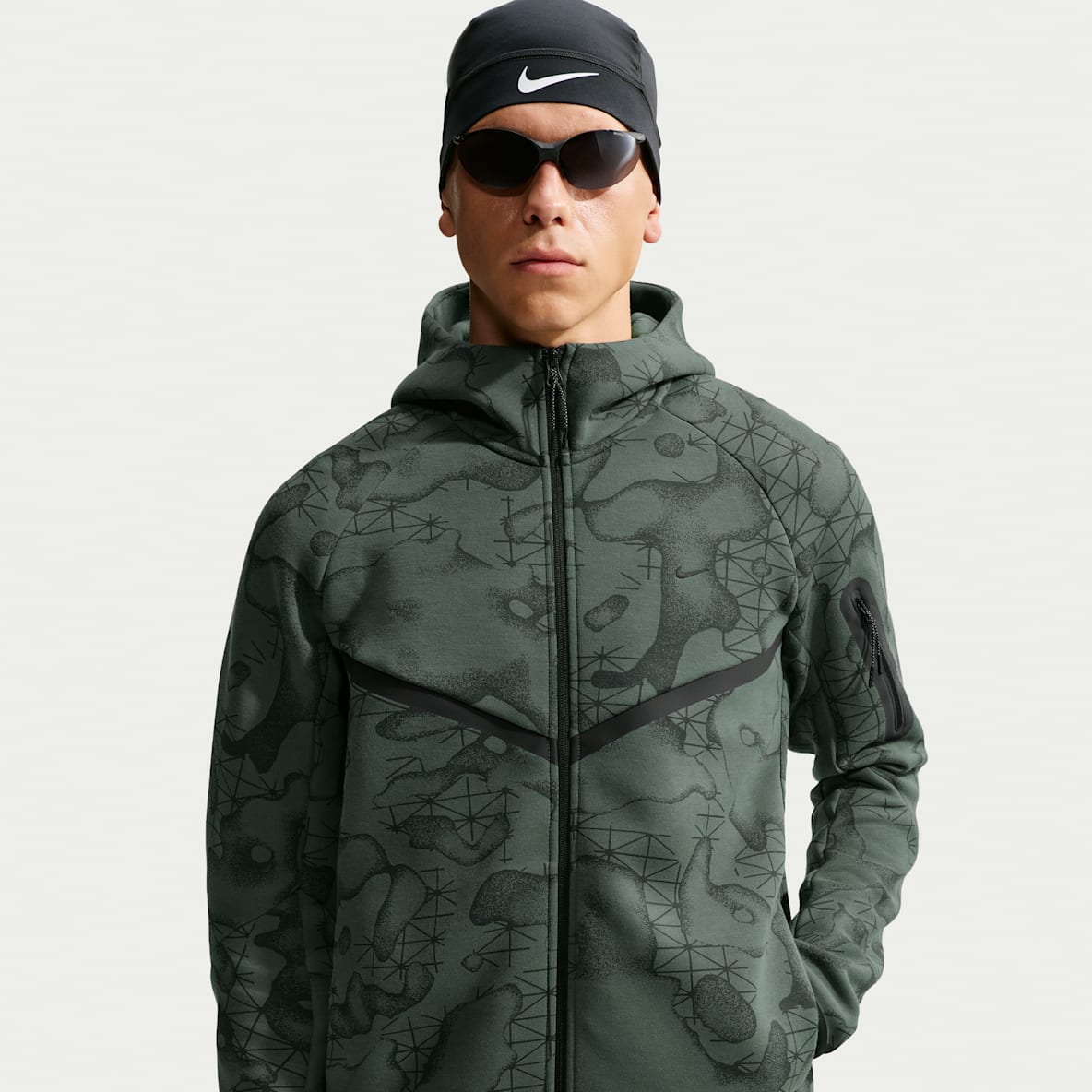 Nike Tech Men's Fleece Full-Zip All-Over-Print Windrunner Jacket