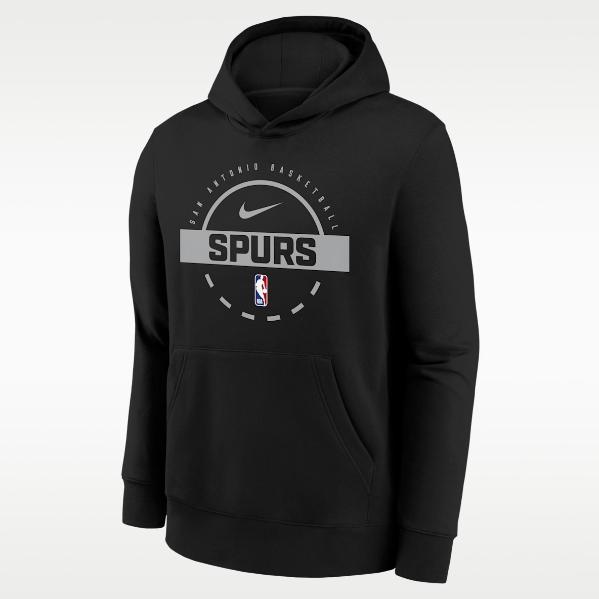 San Antonio Spurs Club Nike NBA-Trainingshoodie für Kinder