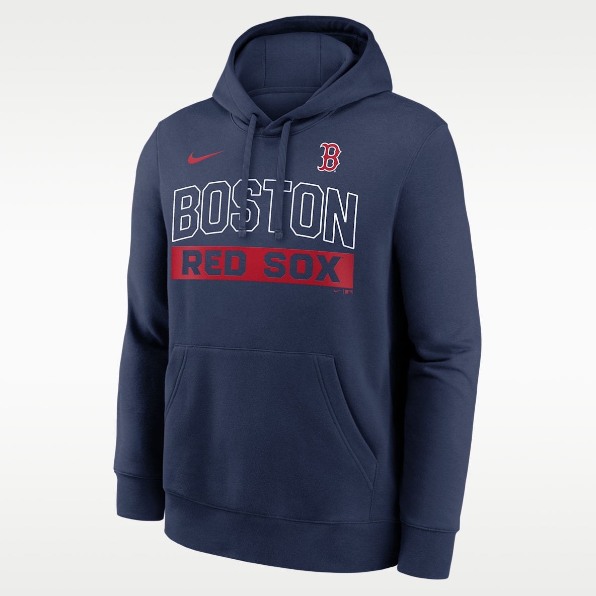 Boston Red Sox Club Sudadera con gorro sin cierre Nike de la MLB para hombre