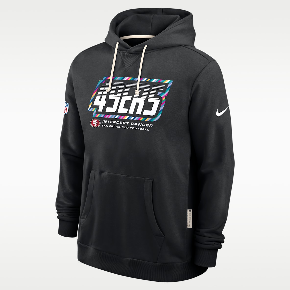 San Francisco 49ers Crucial Catch Sideline Standard Issue Men's Nike Dri-FIT NFL Pullover Hoodie