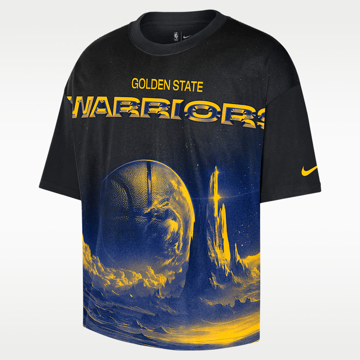 Golden State Warriors Courtside Men's Nike NBA Boxy T-Shirt