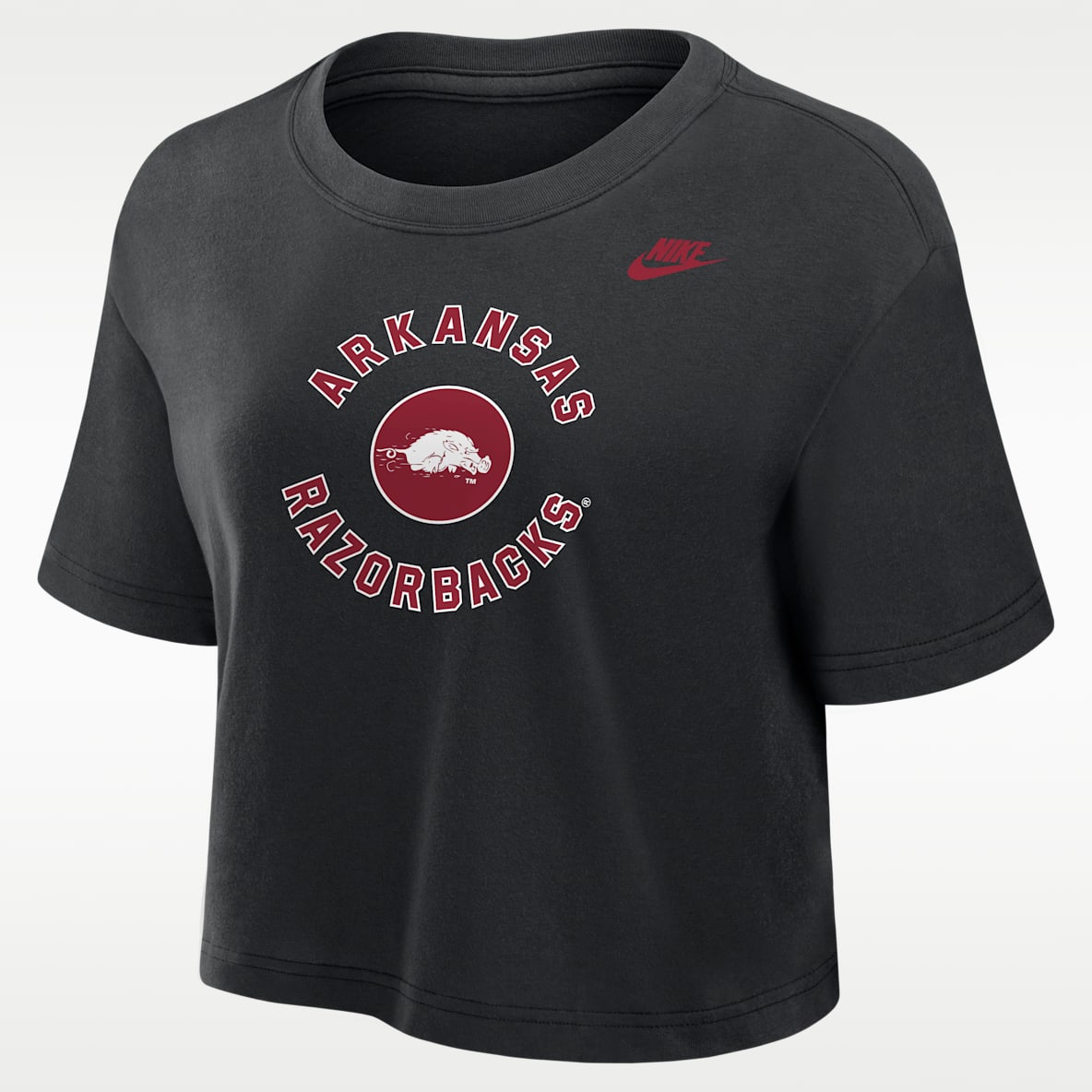 Arkansas Razorbacks Women's Nike Dri-FIT Cropped T-Shirt