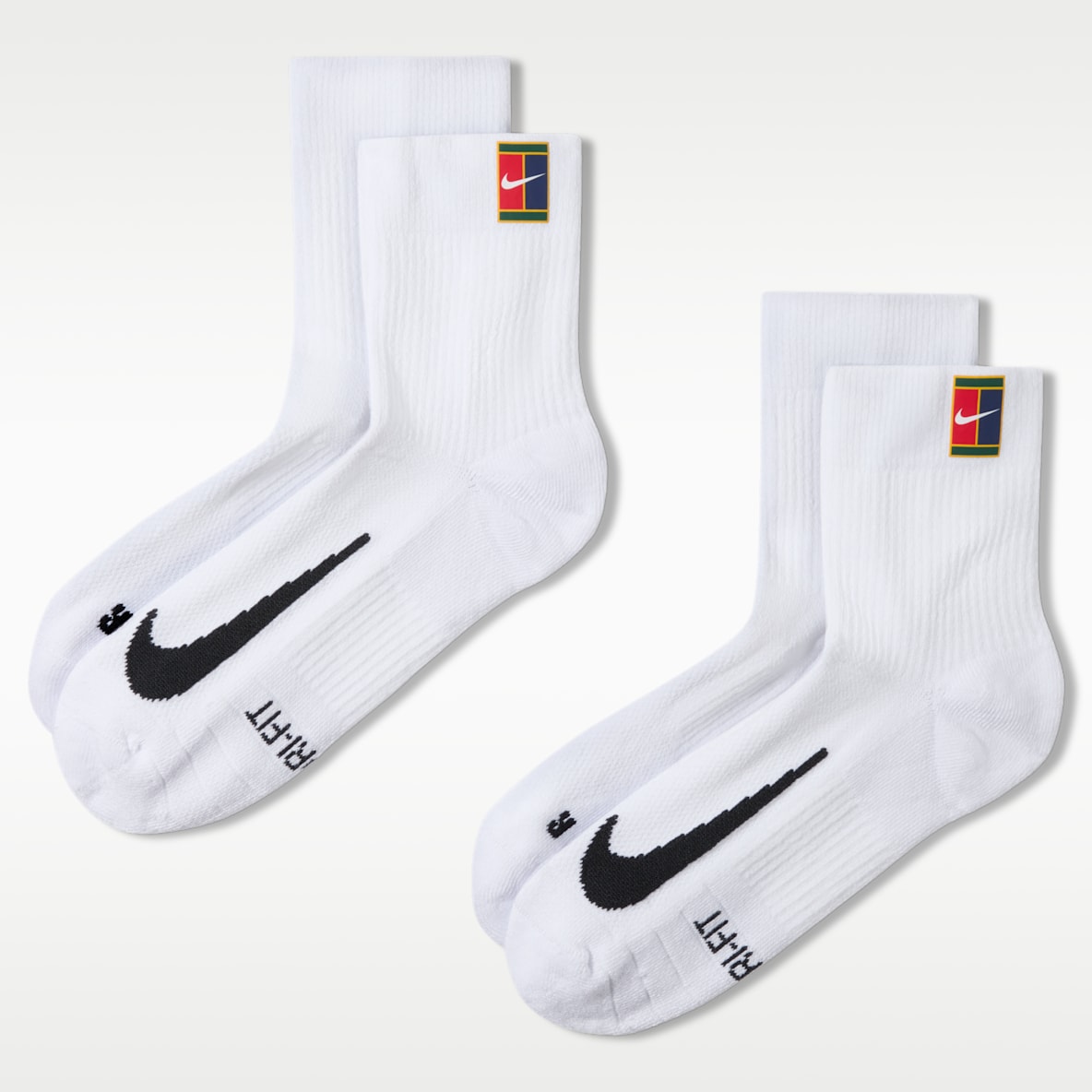 NikeCourt Multiplier Max Tennis Ankle Socks (2 Pairs)