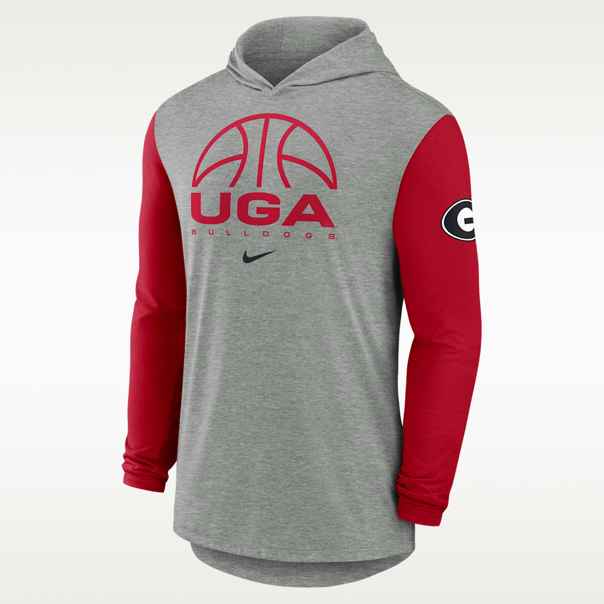 Georgia Basketball Men's Nike Dri-FIT College Long-Sleeve Hooded T-Shirt