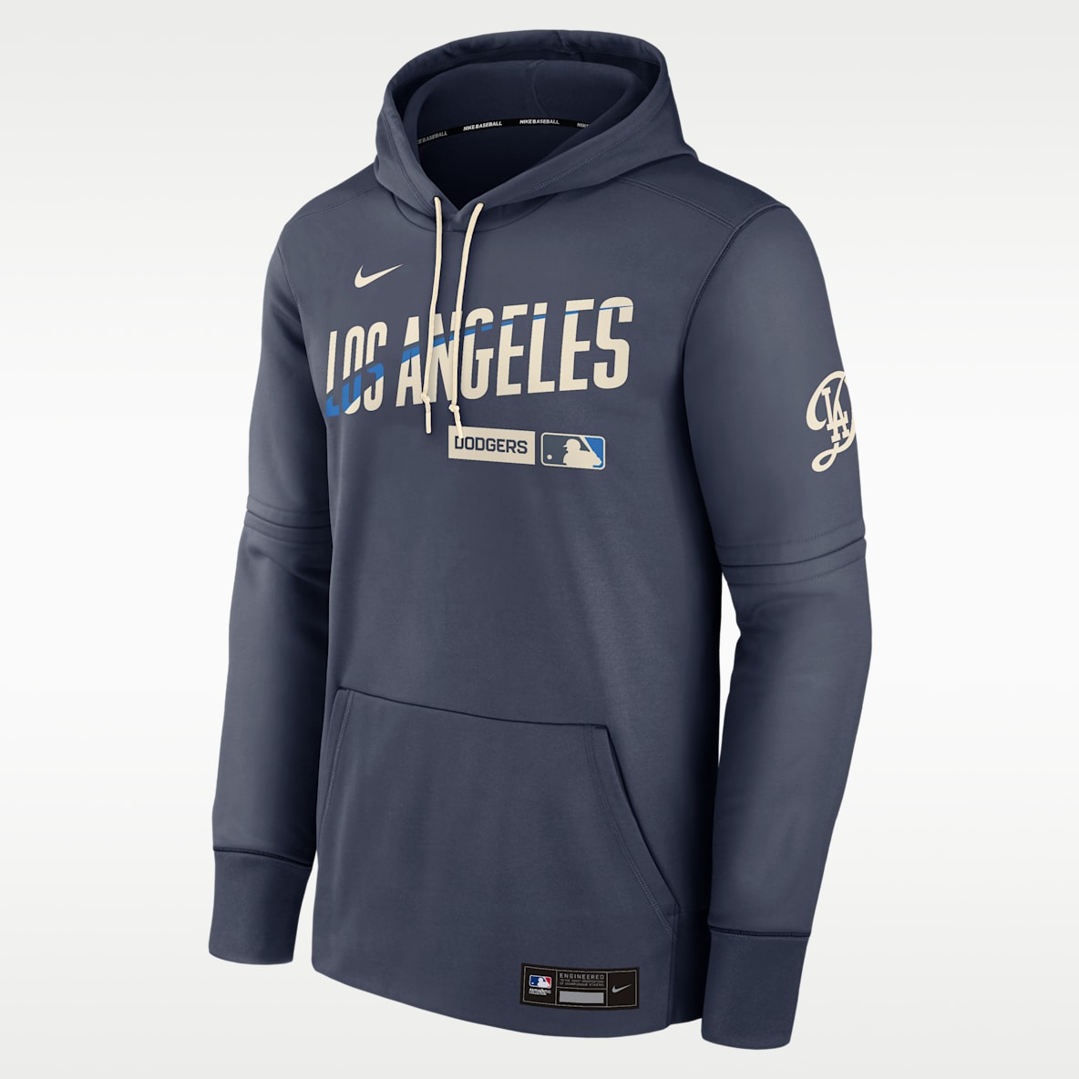 Los Angeles Dodgers Authentic Collection City Connect Men's Nike Therma MLB Pullover Hoodie