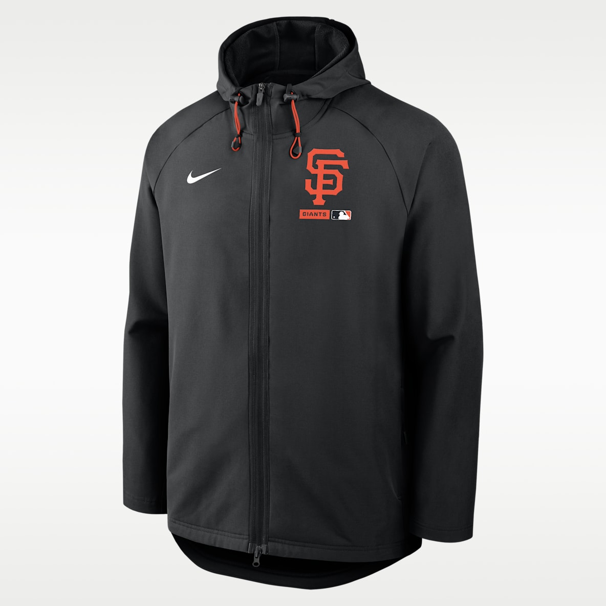 San Francisco Giants Authentic Collection Chamarra Nike Therma-FIT de la MLB con gorro y cierre completo para hombre