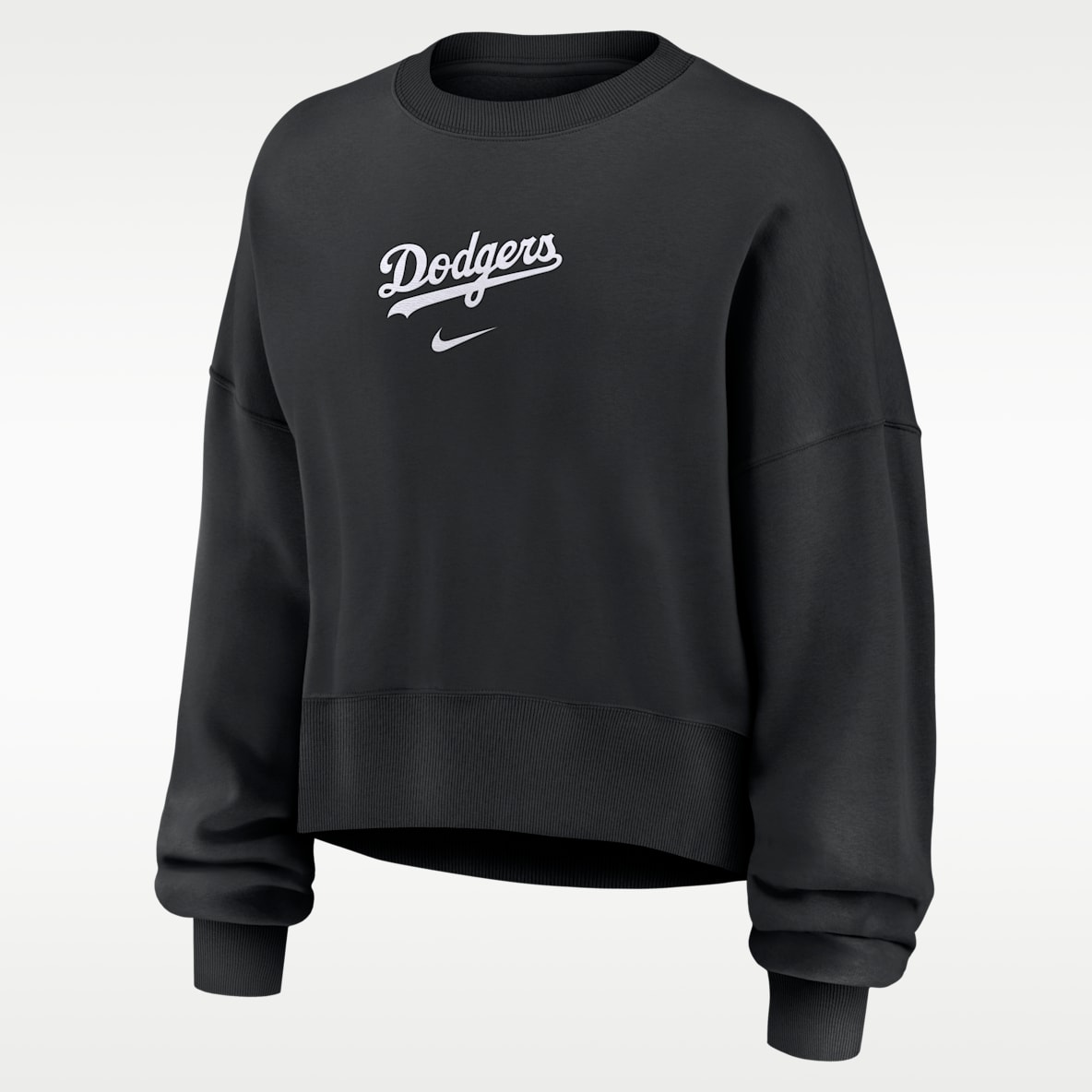 Los Angeles Dodgers Sudadera de cuello redondo sin cierre Nike de la MLB para mujer