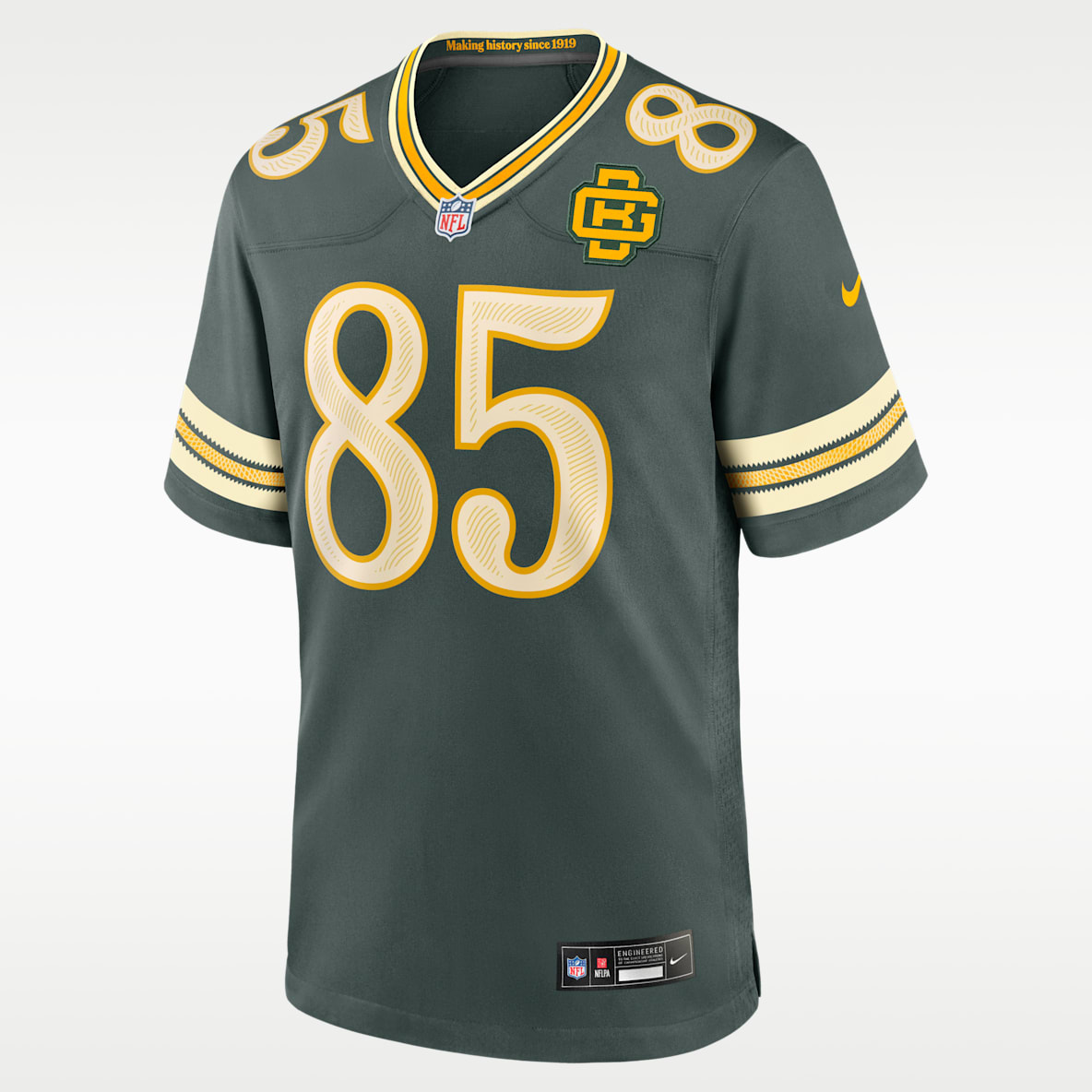 Tucker Kraft Green Bay Packers Rivalries Collection Men's Nike NFL Game Jersey