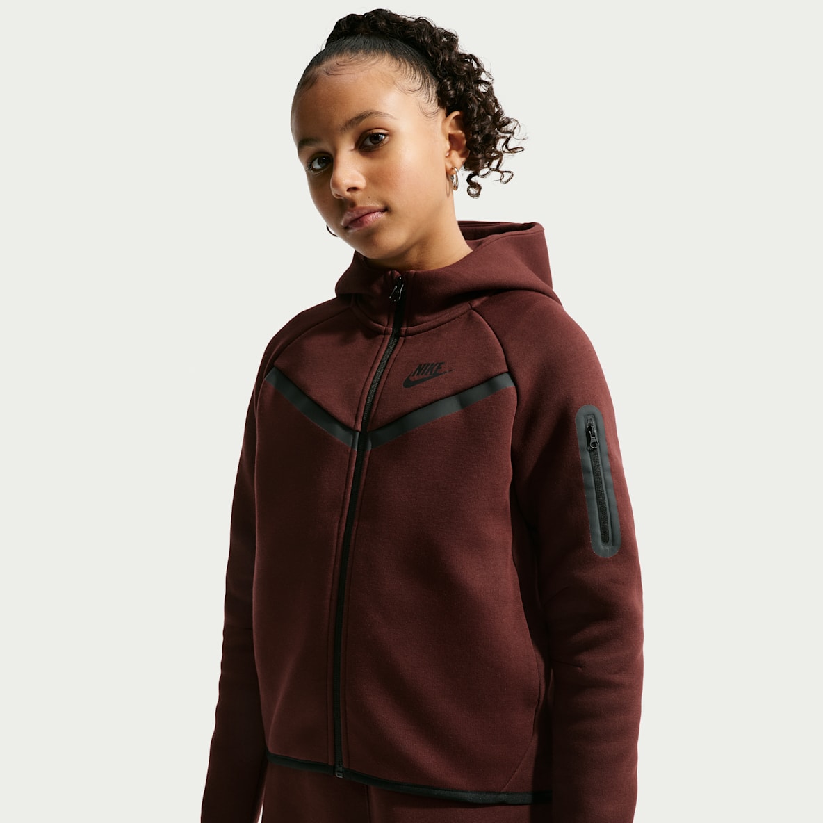 Nike Sportswear Tech Fleece Girls' Full-Zip Hoodie