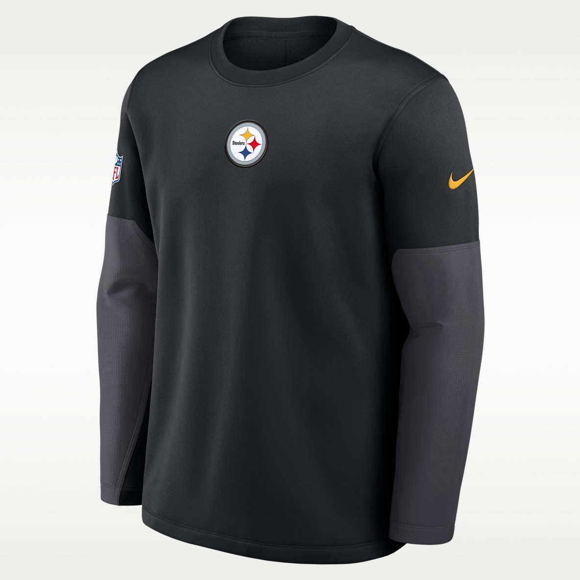 Pittsburgh Steelers Scripted To Win Sideline Coach Men's Nike Therma-FIT NFL Long-Sleeve T-Shirt