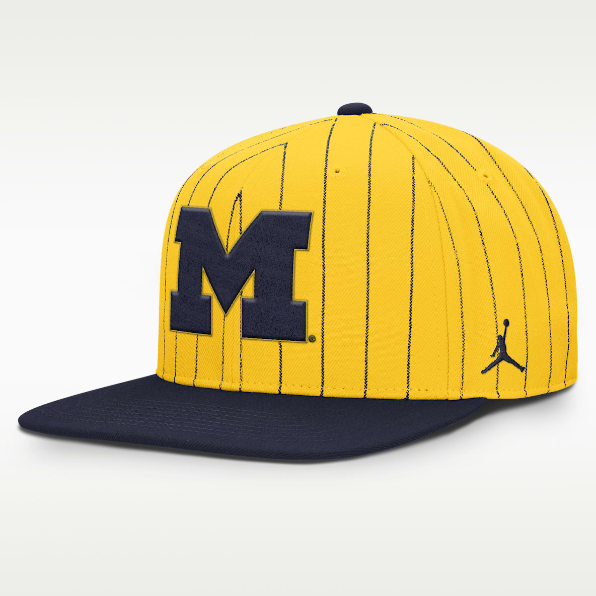 Michigan Primetime Pin Stripe 2-Tone Men's Jordan Brand Dri-FIT College Adjustable Hat