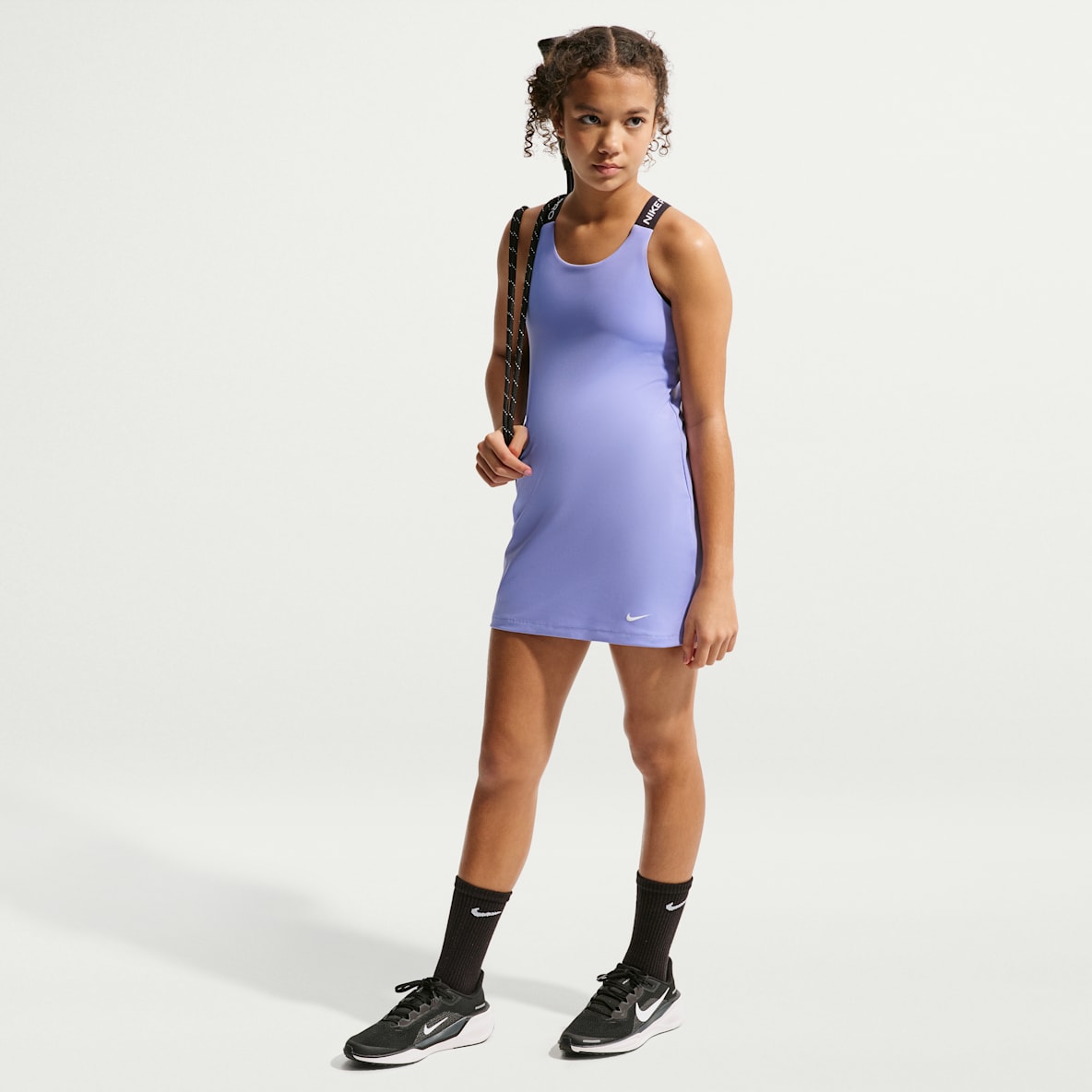 Nike Pro Big Kids' (Girls') Dri-FIT 1/2-Zip Training Top