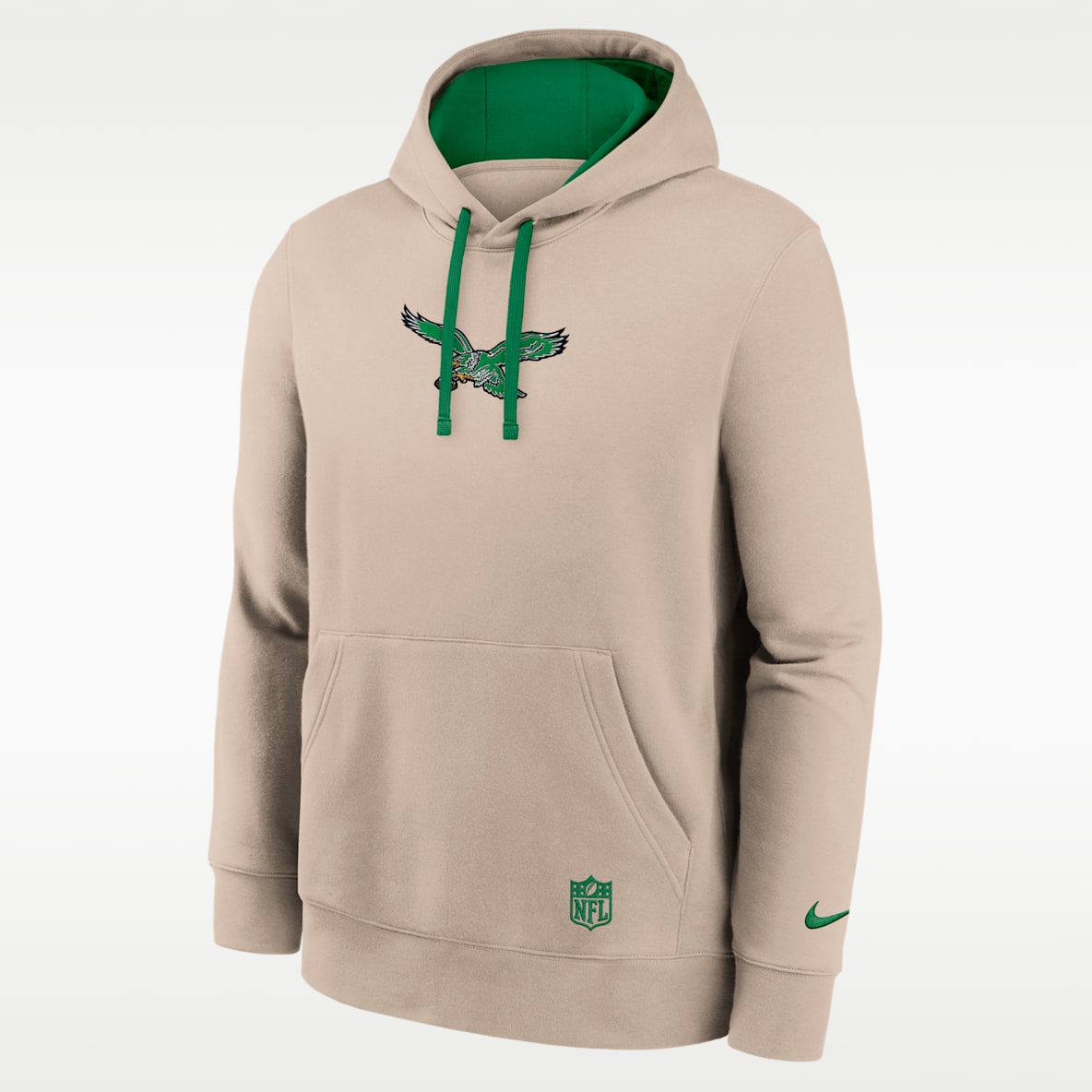 Philadelphia Eagles Rewind Club Sudadera con gorro sin cierre Nike de la NFL para hombre