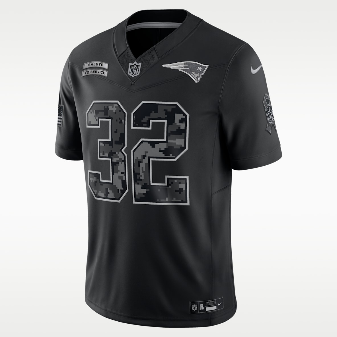 Treveyon Henderson New England Patriots Salute to Service Jersey Nike Dri-FIT de la NFL Limited para hombre