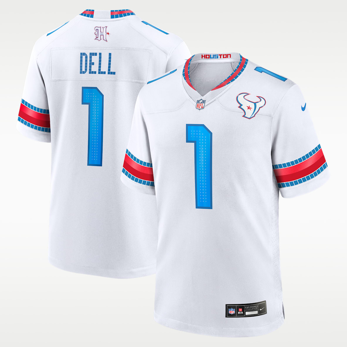 Tank Dell Houston Texans Rivalries Collection Men's Nike NFL Game Jersey