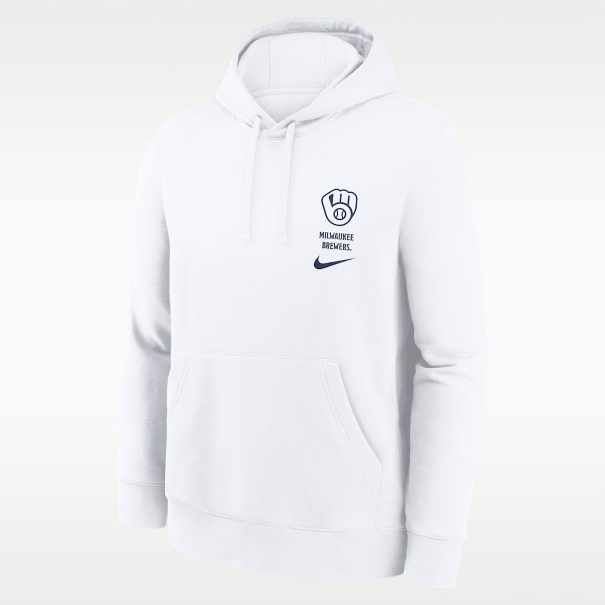 Milwaukee Brewers Minimal Club Sudadera con gorro sin cierre Nike de la MLB para hombre