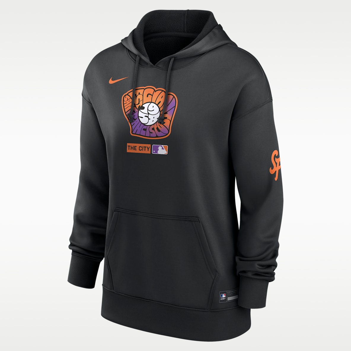 San Francisco Giants Authentic Collection City Connect Women's Nike Therma MLB Pullover Hoodie