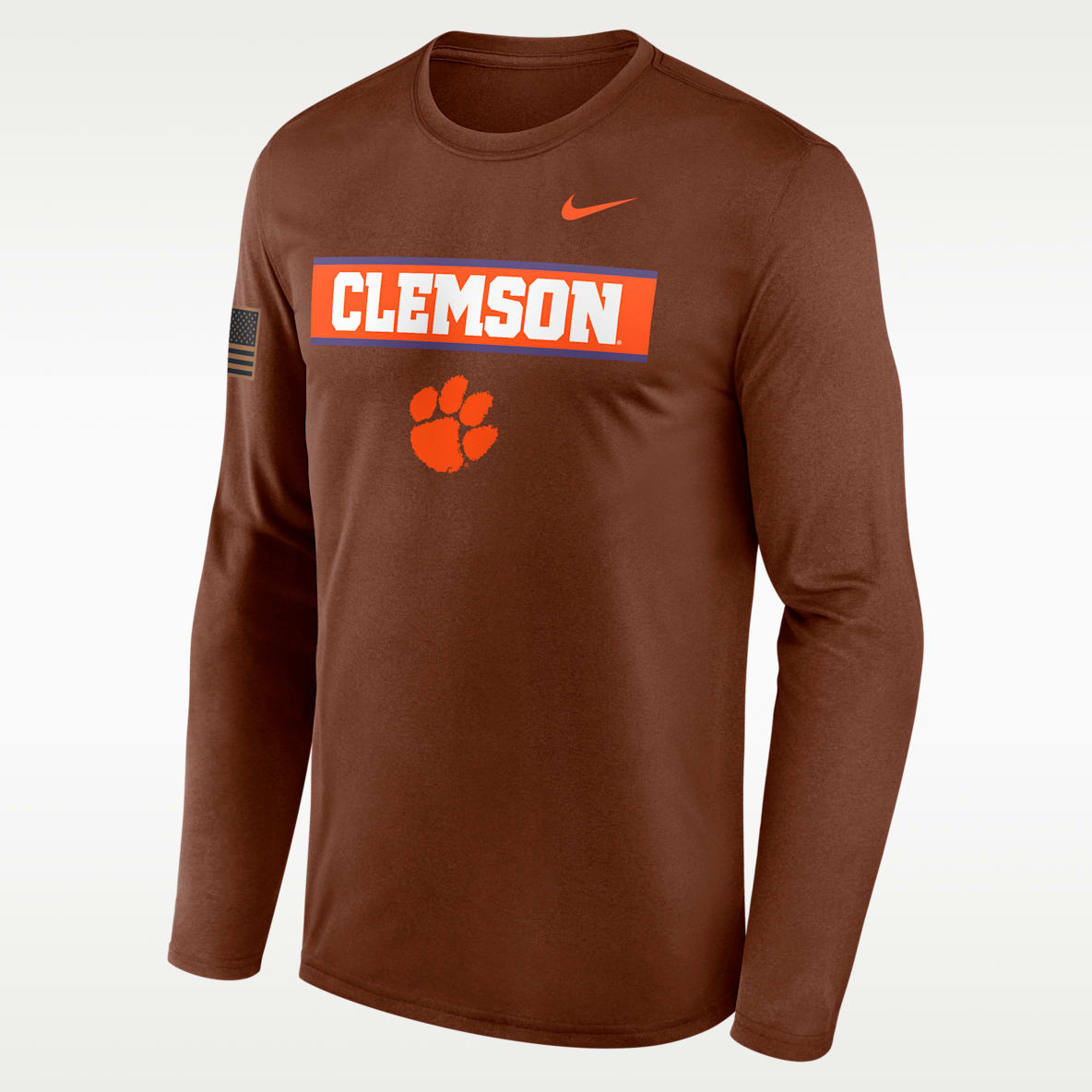 Clemson 2026 Military Appreciation Legend Men's Nike Dri-FIT College Long-Sleeve T-Shirt