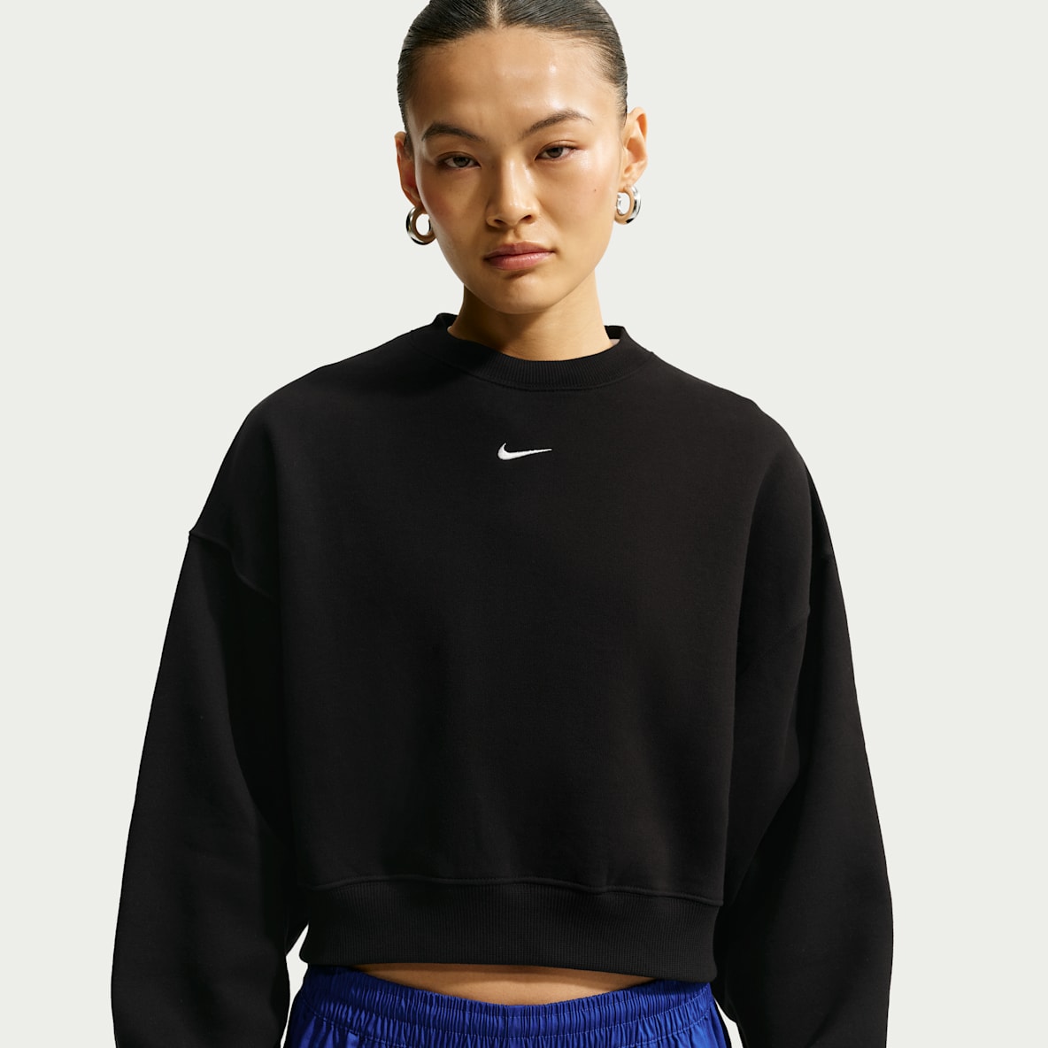 Nike Studio Fleece Medium Weight Women's Oversized Cropped Crew
