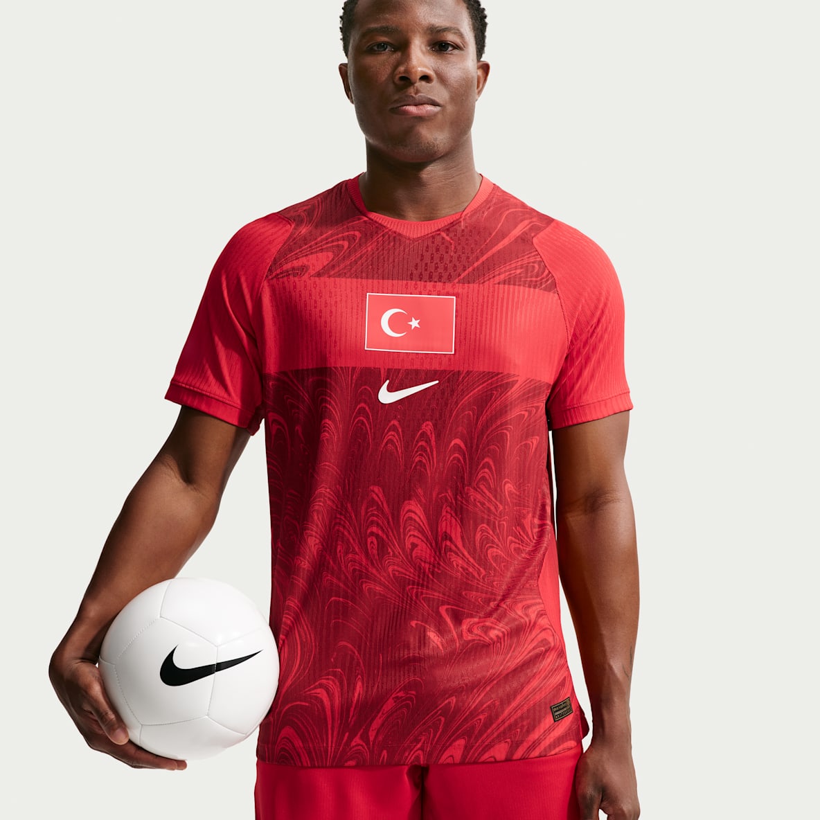 Turkije 2026 Wedstrijd Thuis Nike Aero-FIT authentiek voetbalshirt voor heren