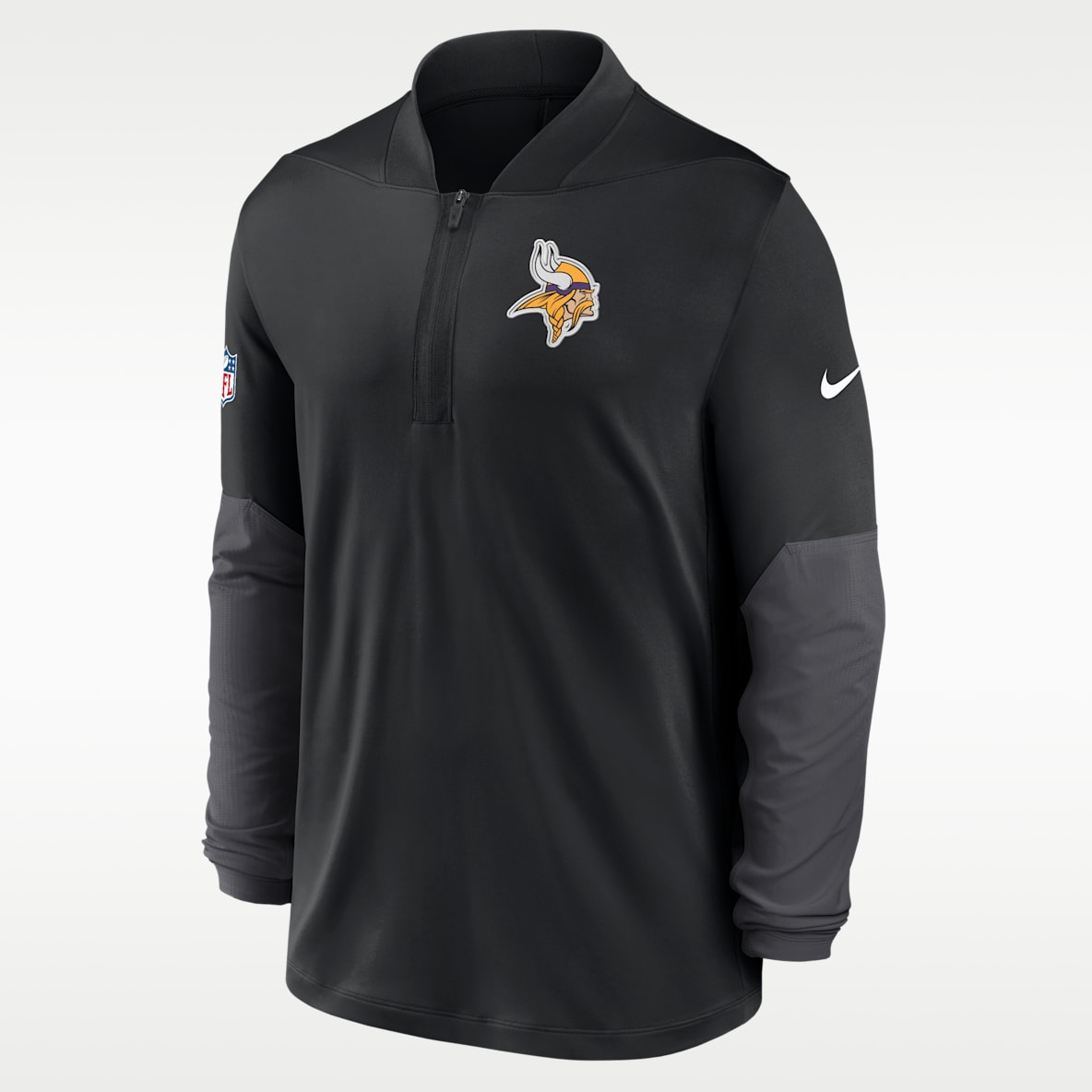 Minnesota Vikings Feel The Pressure Men's Nike Dri-FIT NFL 1/2-Zip Top