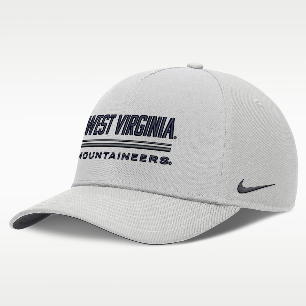 West Virginia Sideline Practice Rise Men's Nike Dri-FIT College Adjustable Hat