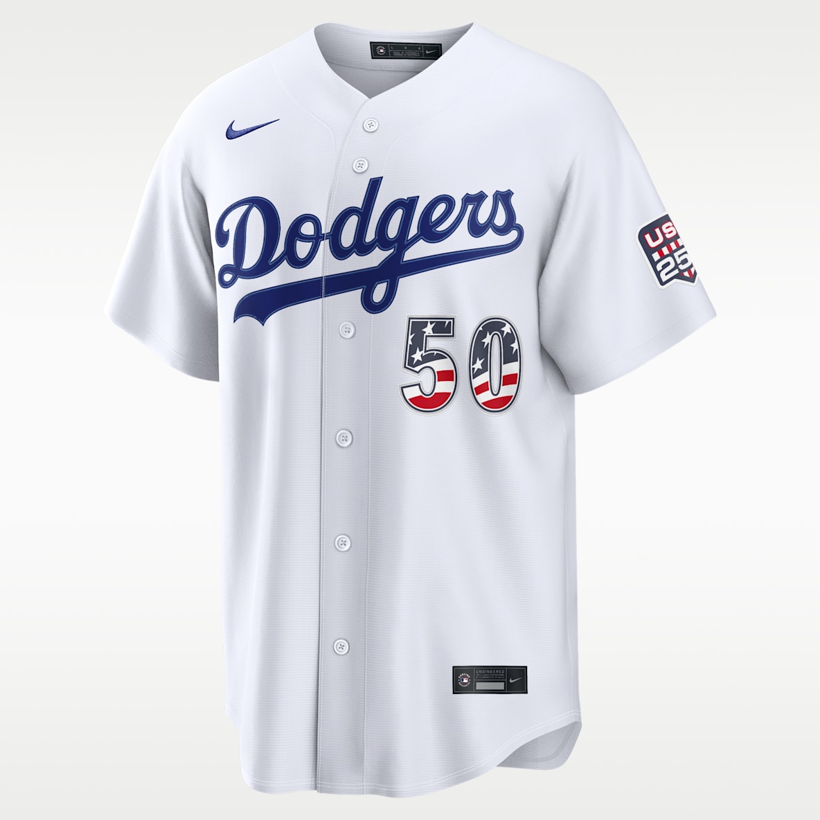 Mookie Betts Los Angeles Dodgers USA 250 Men's Nike MLB Stadium Jersey