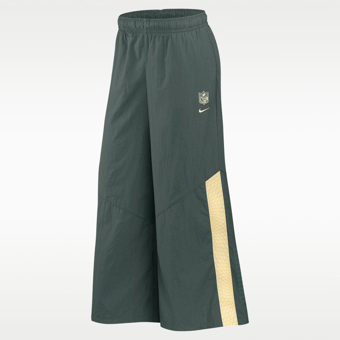 Green Bay Packers Rivalries Collection Wide-Leg Women's Nike NFL Mid-Rise Woven Pants