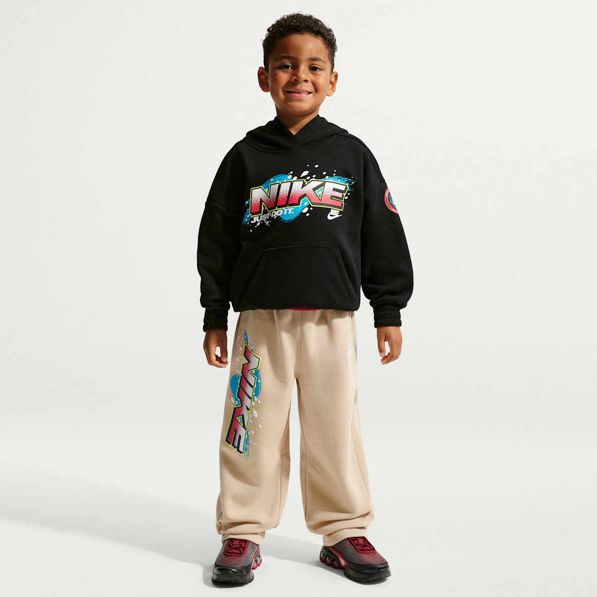 Nike Sportswear Little Kids' Snow Motion Fleece Pullover Hoodie 2-Piece Set