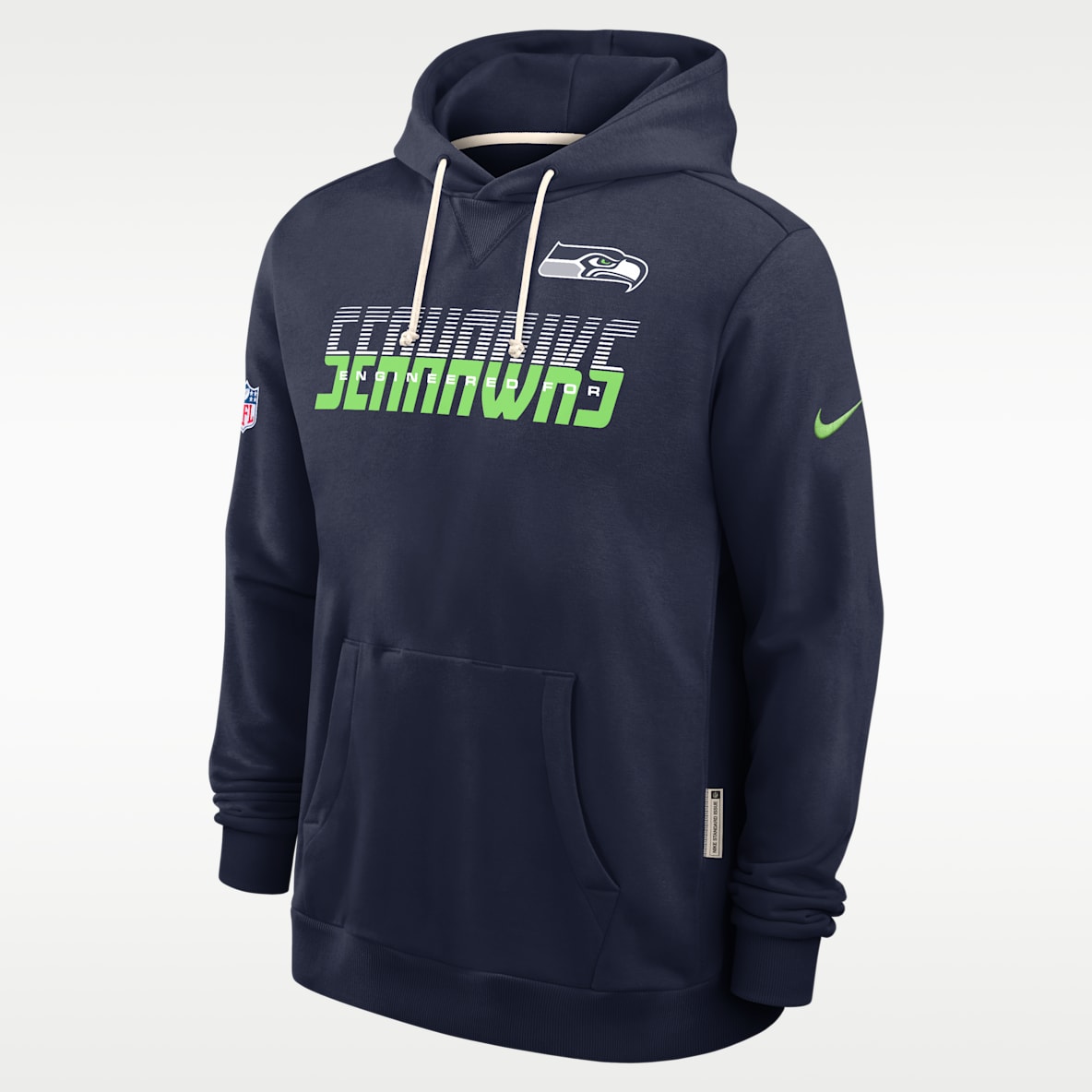 Seattle Seahawks Sideline Standard Issue Sudadera con gorro sin cierre Nike Dri-FIT de la NFL para hombre